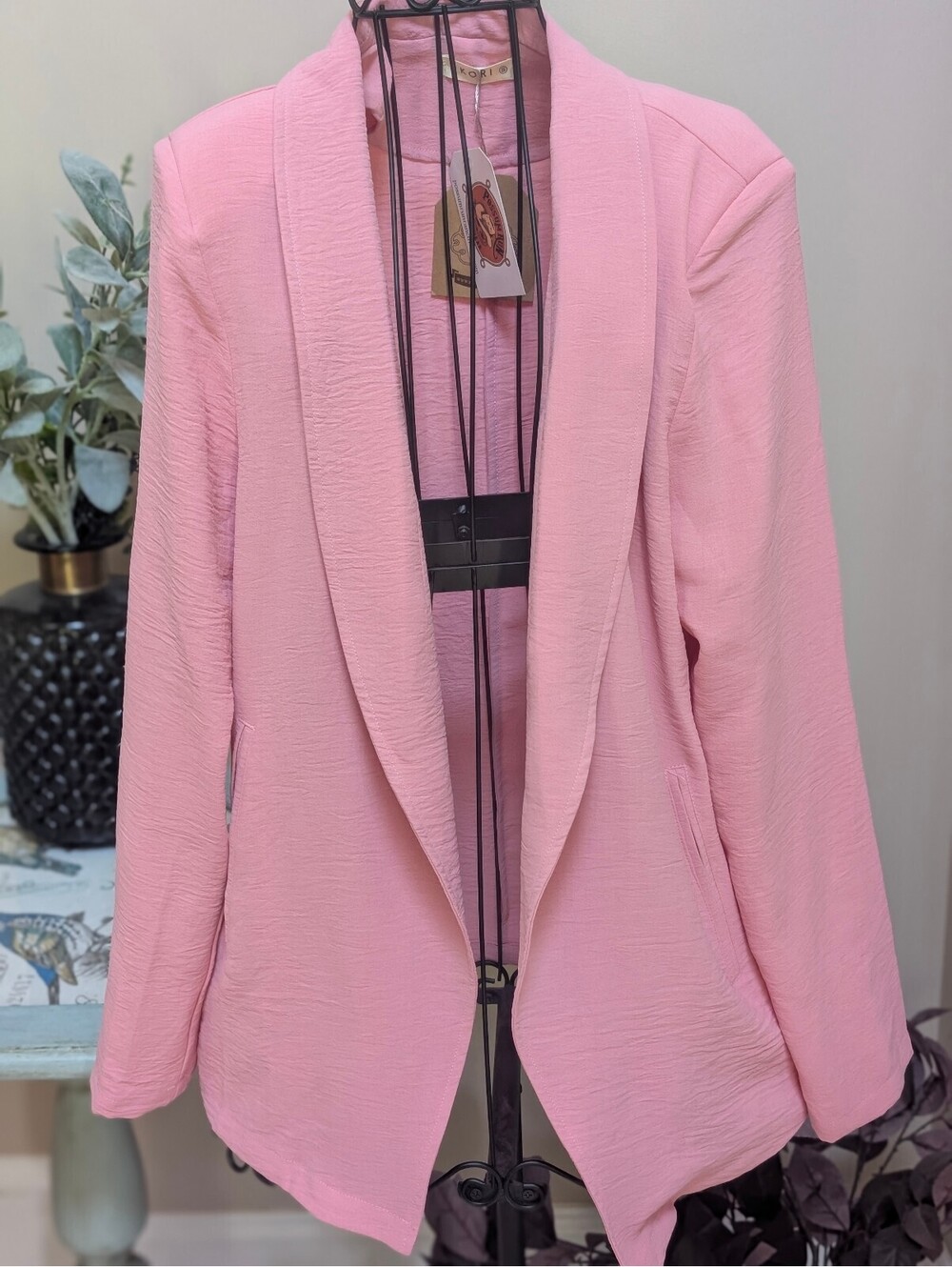 Kori The Barbie Blazer Pink Small 100% Polyester Hand Dry
